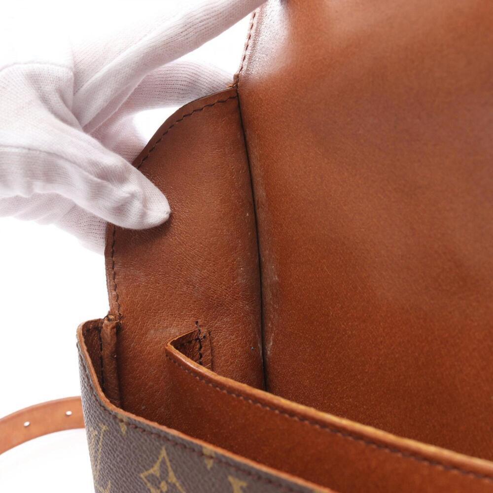 LOUIS VUITTON Authentic Brown Monogram Leather Shoulder Bag - Picture 8 of 11